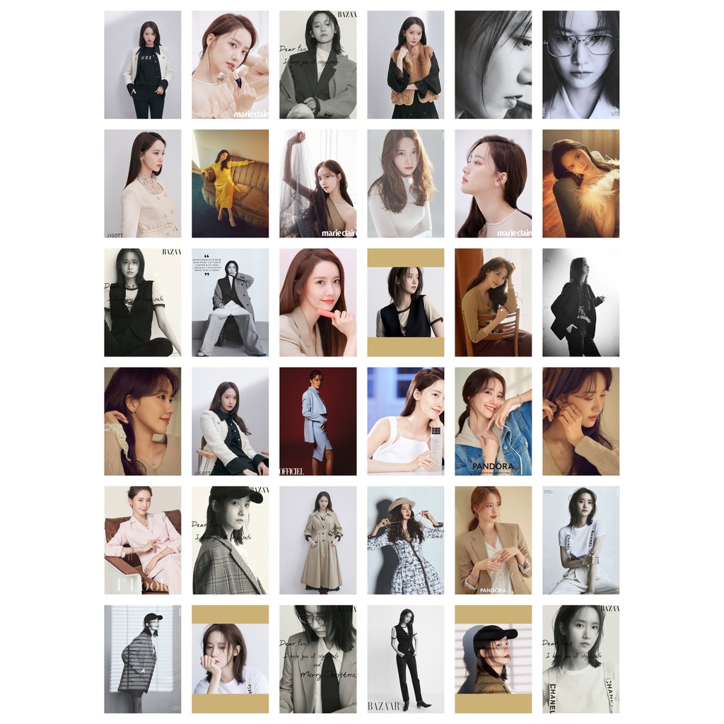 Lomo card 108 ảnh YOONA - Magazine CF 2020