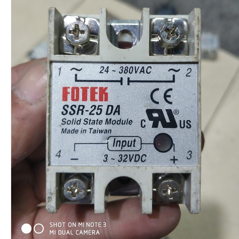 SSR  25A,  tháo tủ điện công nghiệp, hàng đẹp, DC-AC
