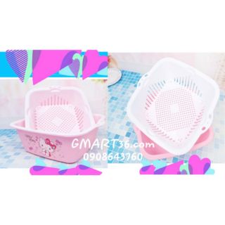 💟 Rổ vuông rửa rau Kitty A0152 💟