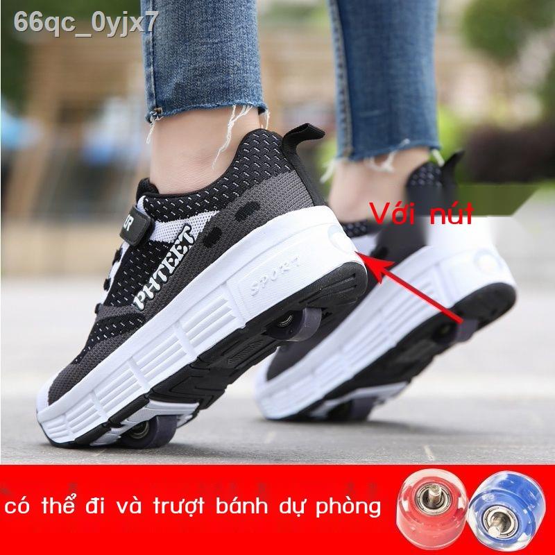 ✸Giày Heelys dành cho trẻ em có bánh xe trai tự động gái đôi của trượt patin