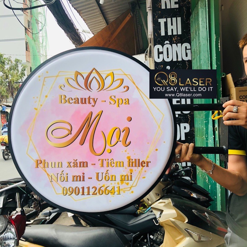 Hộp đèn quảng cáo - Hộp đèn vẫy - 60cmx60cm
