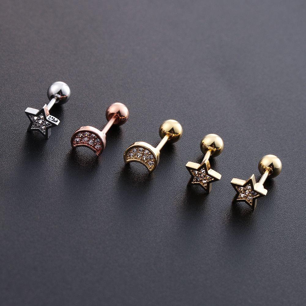 Yve Khuyên Xỏ Cơ Thể / Môi / Sụn Tai Kiểu Tạ Nhỏ