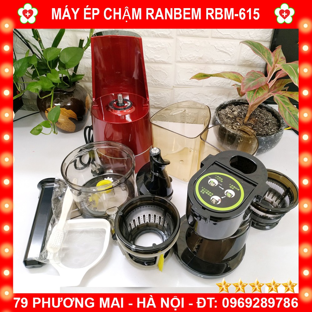 Máy Ép Hoa Quả Tốc Độ Chậm Ranbem RBM-615 (Hiệu Quả, Chất Lượng)