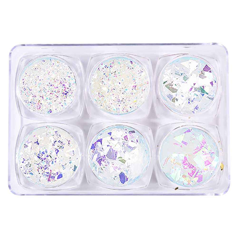 [Hàng mới về] Set 6 hộp kim sa lấp lánh 3D siêu mỏng trang trí móng tay nghệ thuật | BigBuy360 - bigbuy360.vn