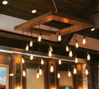 Bóng đèn led dây tóc Edison ST64 E27 vỏ màu trắng