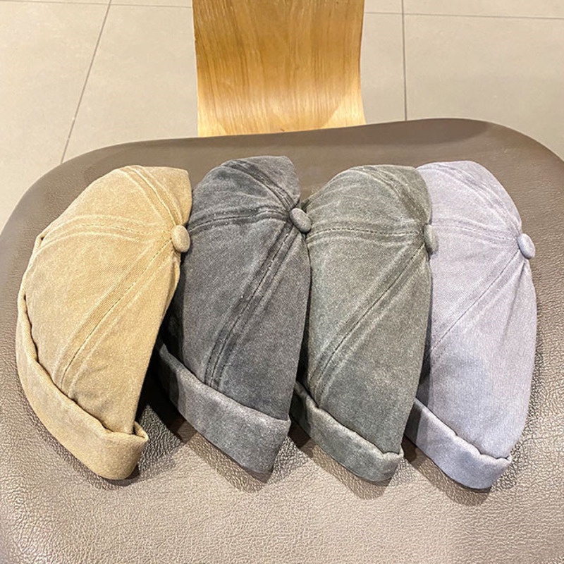 Nón Vành Tròn Vải cotton Phong Cách hip hop Thời Trang Cho Nam Nữ