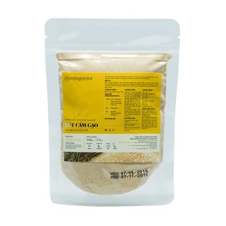 Bột Cám Gạo Nguyên Chất Milaganics (100g)