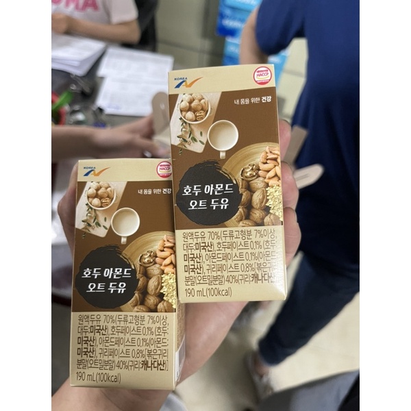 Date 2024 Sữa hạt Hàn Quốc thùng 16 hộp x 190ml