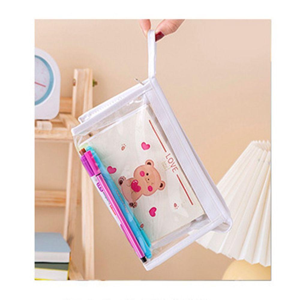 Túi PVC Trong Suốt Đựng Đồ Trang Điểm Họa Tiết Hoạt Hình Ốp