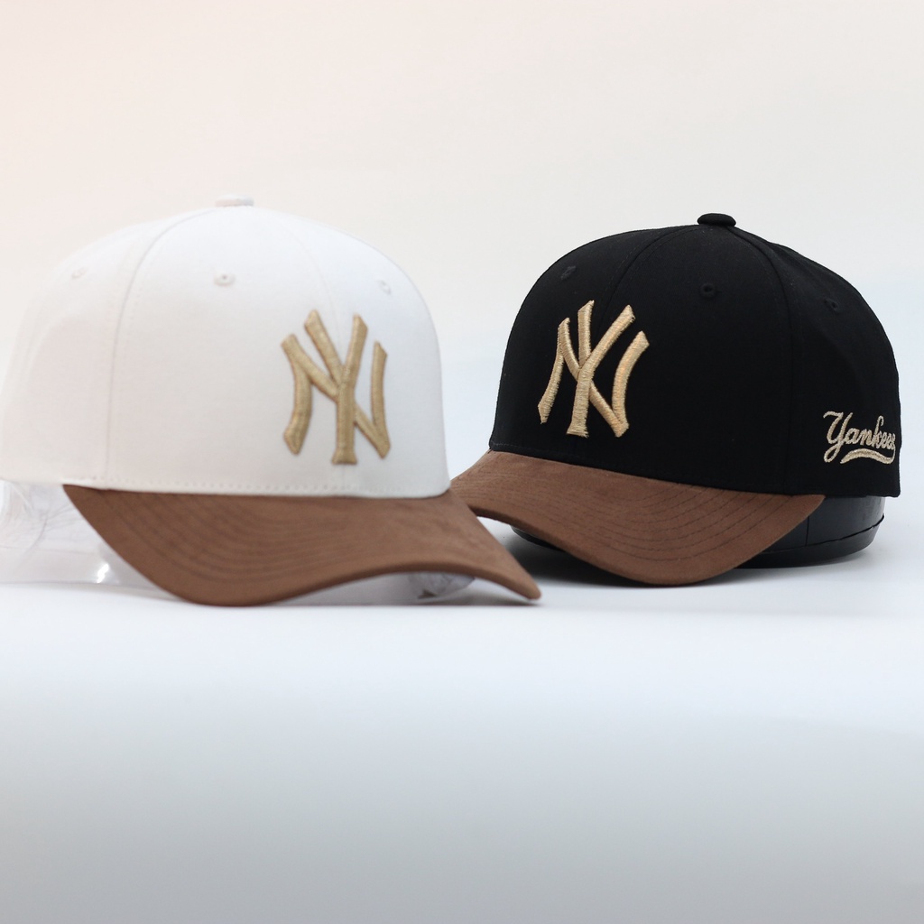 Mũ nón lưỡi trai M L B chất vải cotton Hàn Quốc cao cấp, nón kết Unissex màu đen logo thêu