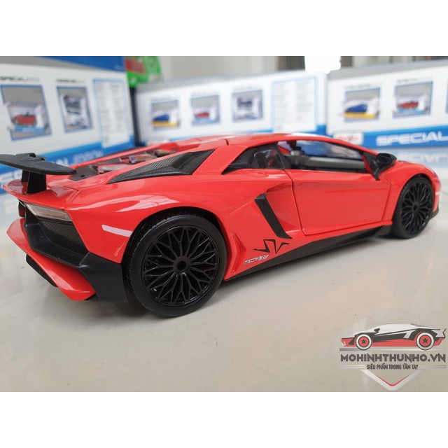 Xe mô hình Lamborghini Aventador, tỉ lệ 1:24, Bburago