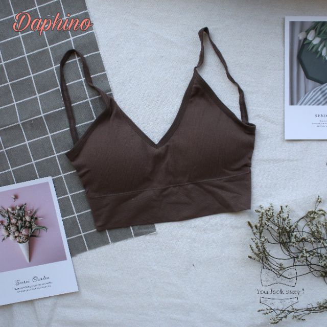 Áo bra nữ - áo bra len gân tăm chất đẹp 2 dây hở lưng siêu hot ABU2 | BigBuy360 - bigbuy360.vn