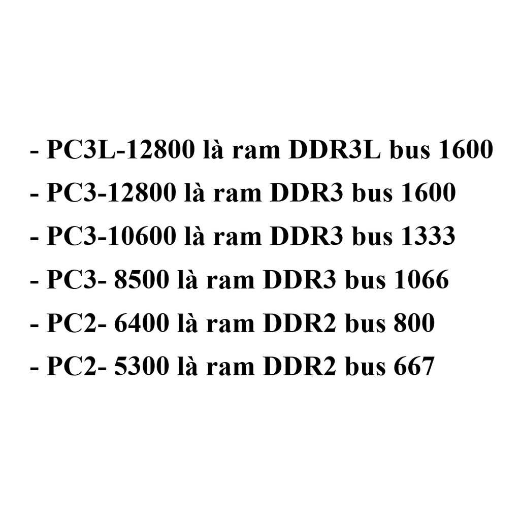 Ram ddr3 2GB laptop pc máy bàn bus 1333 ddr2 800 667 1066 pc3 10600s pc3 8500s bảo hành 12 tháng