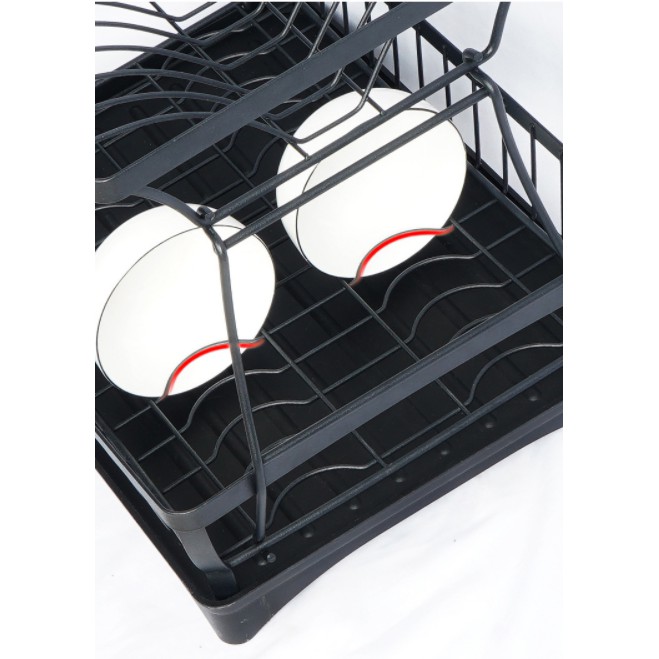 Kệ chén bát thông minh 2 tầng có khay, giá để bát đũa tiện dụng | BigBuy360 - bigbuy360.vn