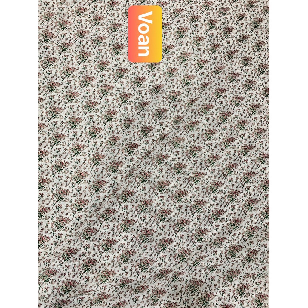VẢI VOAN  HOA NHÍ - DÒNG VẢI THÔNG DỤNG - 1 MÉT X 1M5