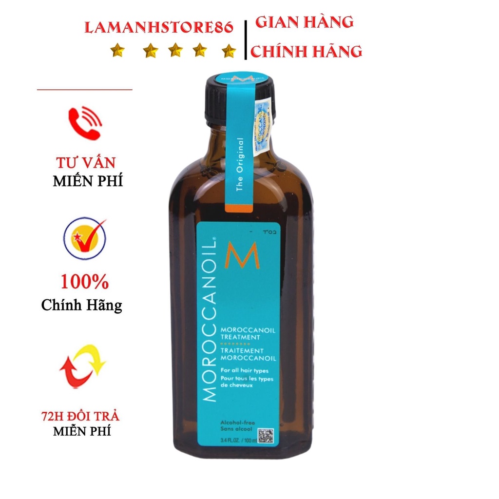 Dầu dưỡng tóc Moroccanoil Tinh dầu dưỡng phục hồi tóc hư tổn khô xơ Moroccanoil Treatment Oil  25ml - 200ml chính hãng