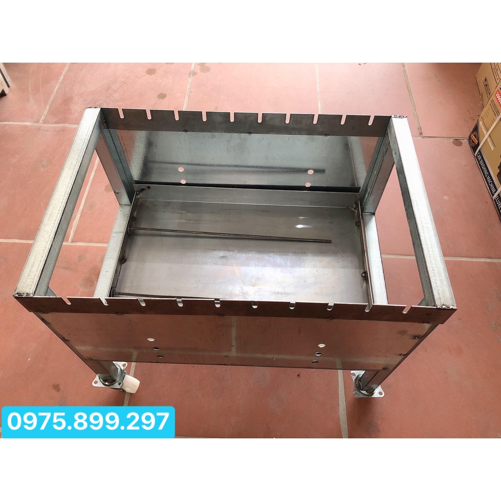 Máy nướng thịt, chả, gà, vịt quay tự động 10 xiên . Chưa có motor và nhông xích , xiên