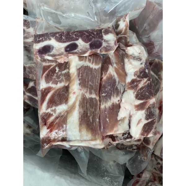 SƯỜN HEO CẮT THANH NHIỀU NẠC (túi 1kg)