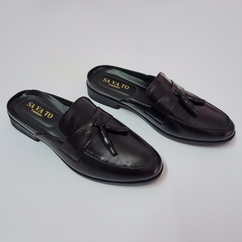 Giày Sục Nam Mác Chuông Da Cao Cấp Siêu Mềm Mã GS8001