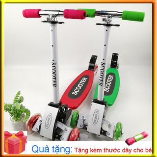 Xe trượt Scooter 3 bánh thể thao - Xe trượt XT2 cho trẻ từ 3 tuổi có thể gấp gọn
