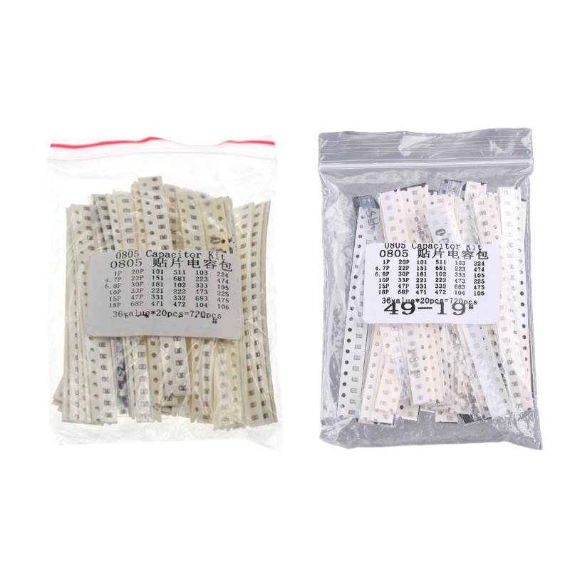 20 Tụ Điện LI 0805 1206 0603 SMD 36Values = 720 Cái 1pF ~ 10uF