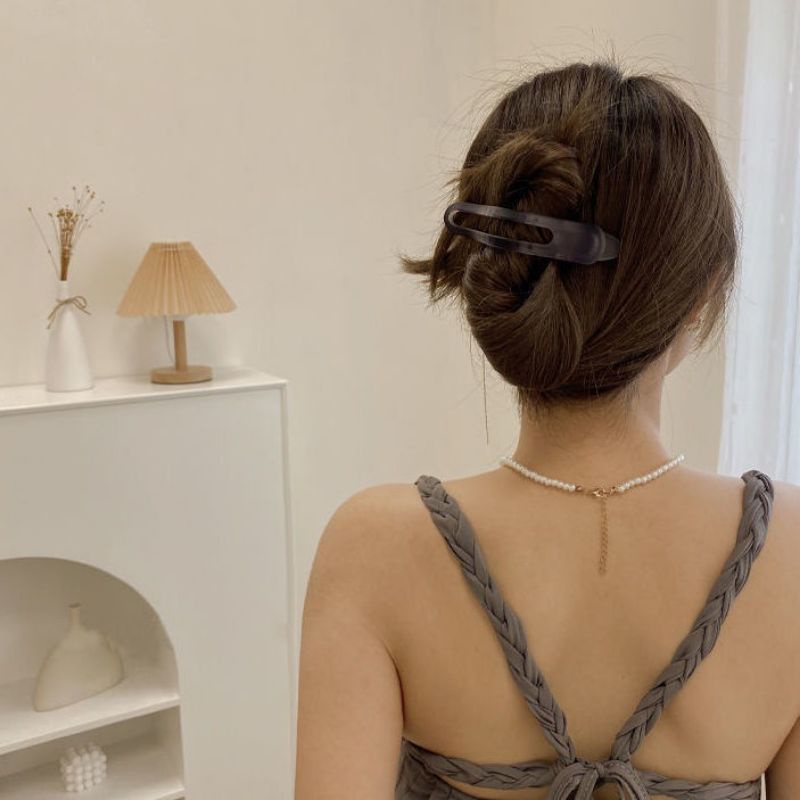 Kẹp Tóc Mỏ Vịt Nhám Cỡ Lớn Thời Trang Thanh Lịch Cho Nữ