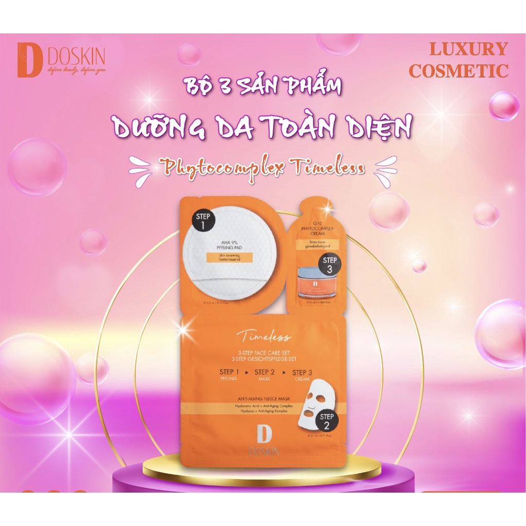 Combo 5 bộ mặt nạ dưỡng ẩm,  mạt nạ chống lão hóa Doskin