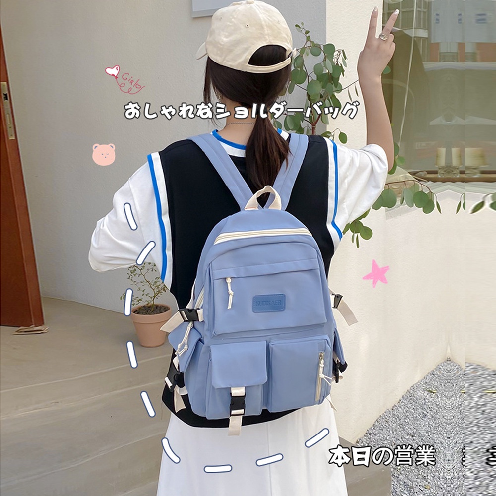 Balo Ulzzang Cao Cấp Đựng Sách Vở  Đi Học Đi Chơi Phong Cách Thời Trang Cho Học Sinh Sinh Viên