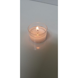 Nến ly nhựa trắng cháy 9h không mùi, không khói ( sl 1ly)