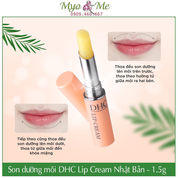 Son dưỡng DHC không màu Nhật Bản chiết xuất dầu olive giúp giảm thâm môi - DHC Lip Cream 1.5g