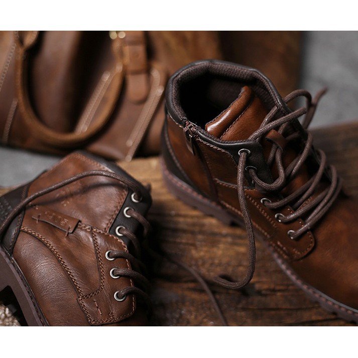 Giày da nam size lớn chất liệu da bò