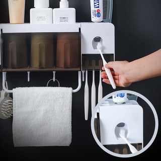 Bộ đẩy kem đánh răng kèm 2 cốc