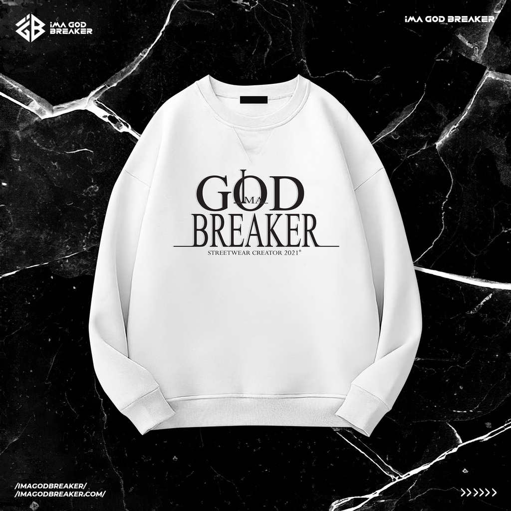 Áo Sweater Basic Màu Xanh Dương iMA God Breaker