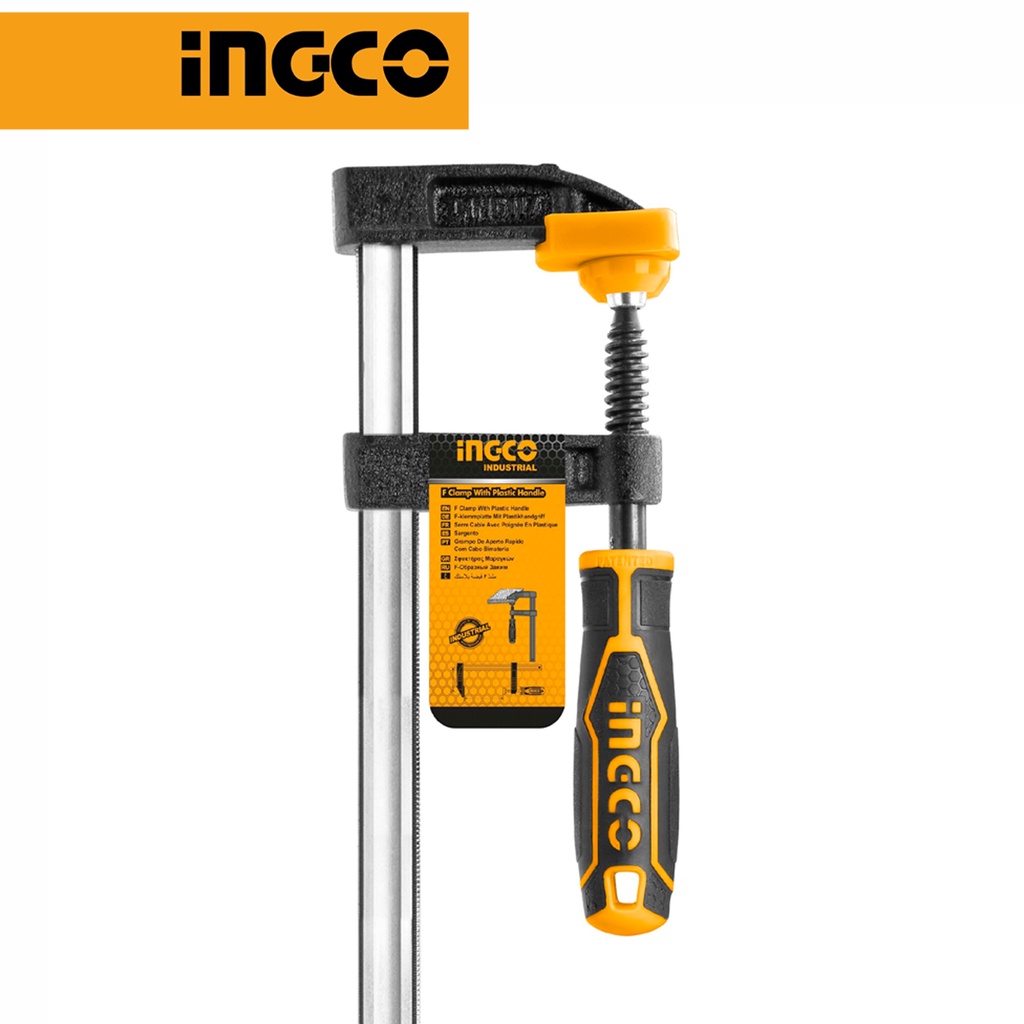Kẹp gỗ chữ F INGCO HFC020503 size 50 x 250 mm sử dụng trong nội thất và ngành mộc