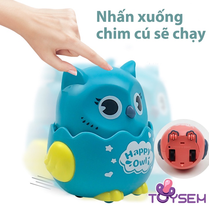 Đồ chơi trẻ em chim cú chạy trốn xoay 360 độ Toysem - Quà tặng sinh nhật cho bé