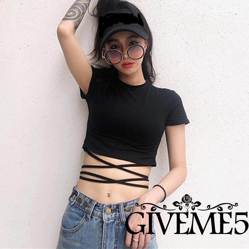 Áo crop top đan dây phong cách quyến rũ dành cho nữ | BigBuy360 - bigbuy360.vn