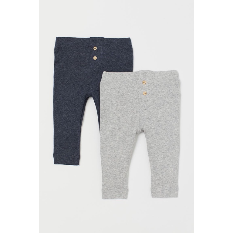 set 2 quần thun tăm HM