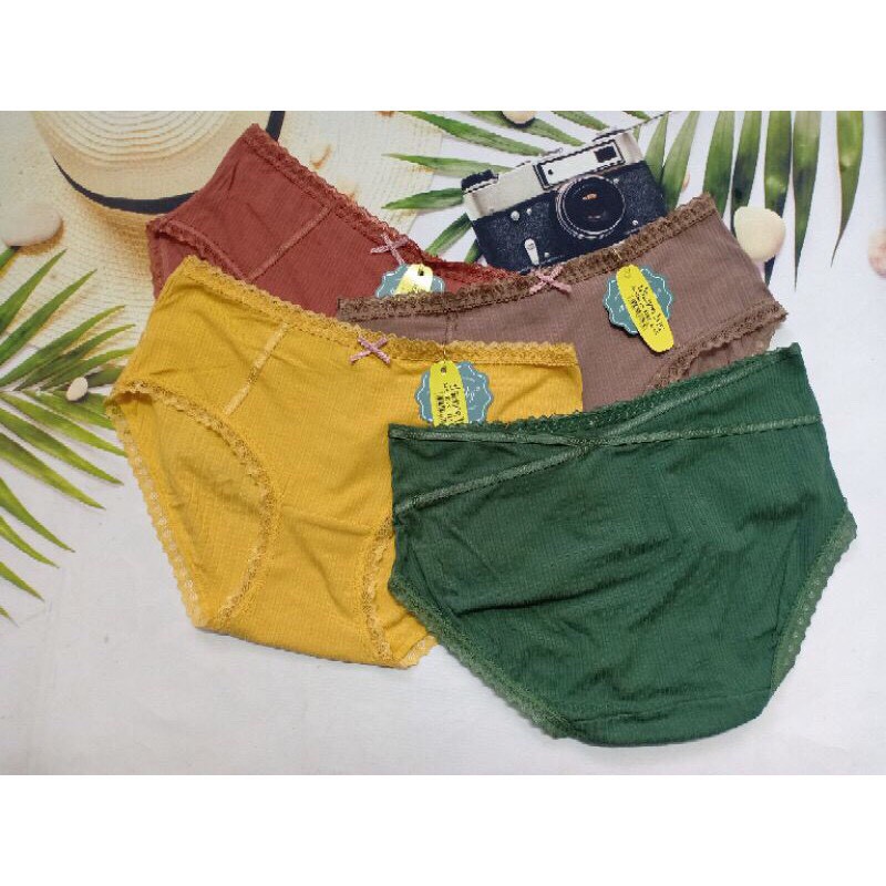 Combo 10 Quần Lót Cotton Tăm Nơ Chất Mềm Mại Co Giãn 4 Chiều MS 2275