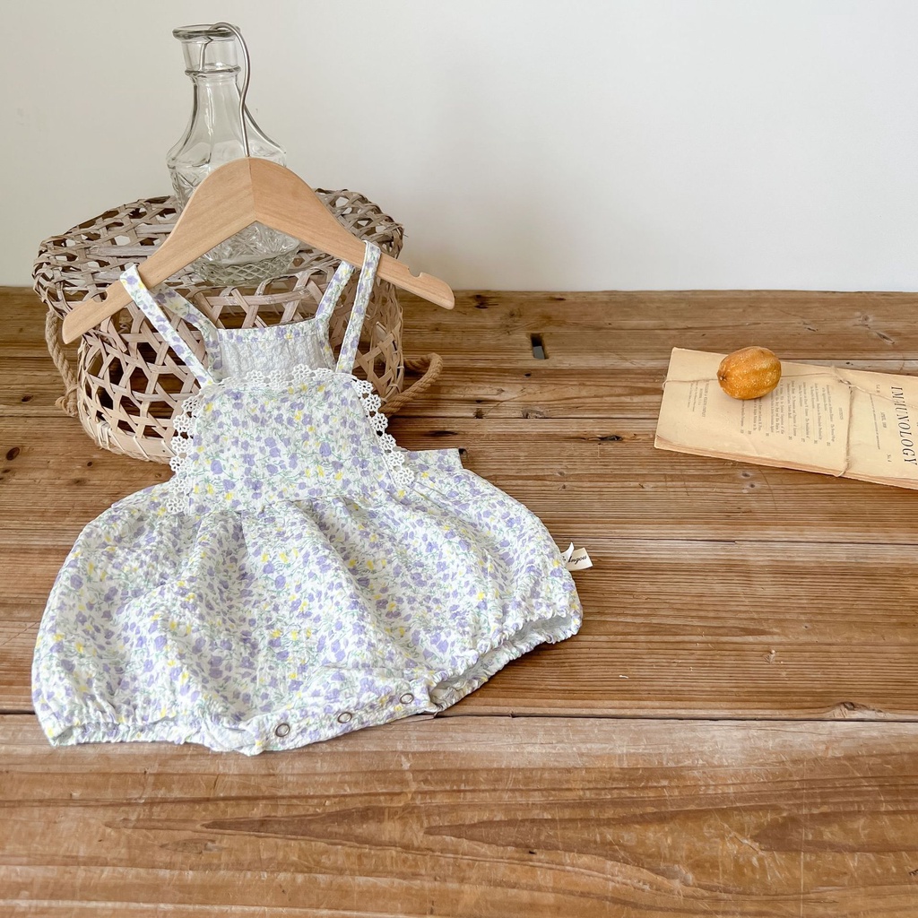 Jumpsuit In Hoa ThờI Trang MùA Hè Cho Bé GáI