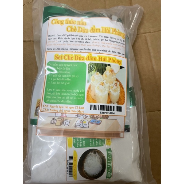 Set Chè dừa dầm Hải Phòng chính hiệu, 20 bát, chỉ có tại Xưởng Chè ngon và đồ ăn vặt