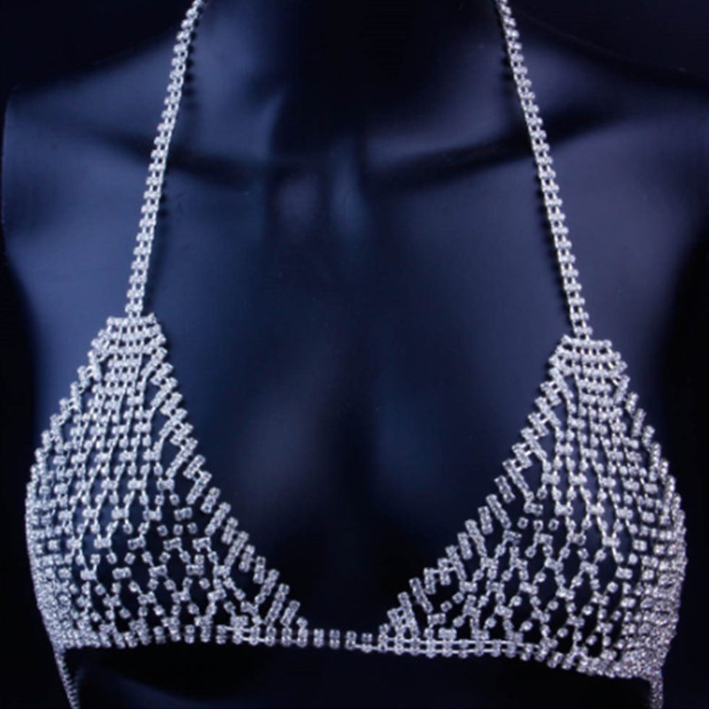Set bikini đính đá lấp lánh thiết kế quyến rũ
