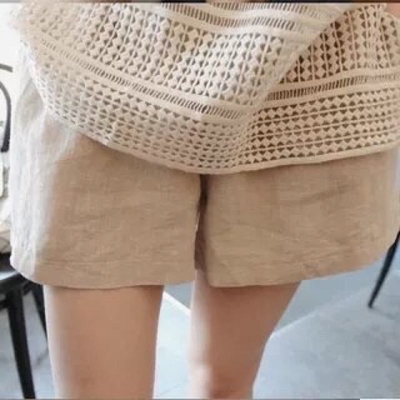 Quần đùi giả váy chất kaki mềm mát, khoá trước cạp sau chun, short nữ mặc đi chơi