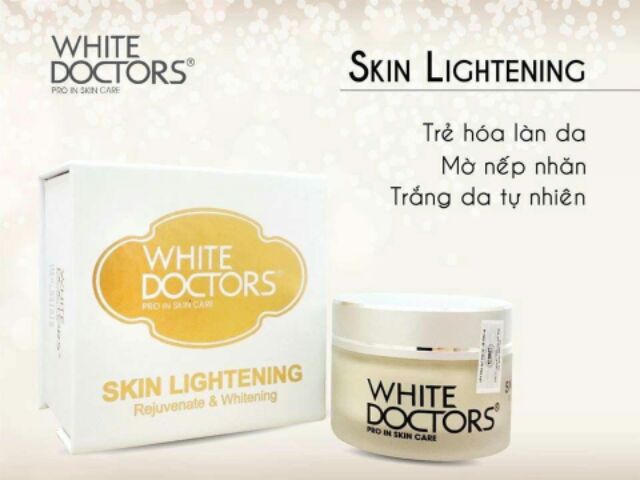 Kem White Doctor Skin Lighteing trắng da ngừa Lão hóa