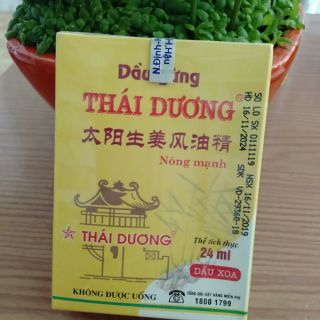 Dầu gừng thái dương chai 24ml