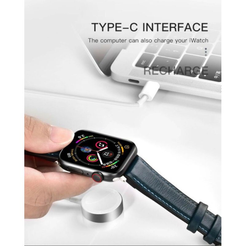 Đế sạc không dây - Dây Cáp Sạc Apple Watch COTEetCI Cho Đồng Hồ Thông Minh Các Dòng Series 1/2/3/4/5 38mm,40mm,44mm