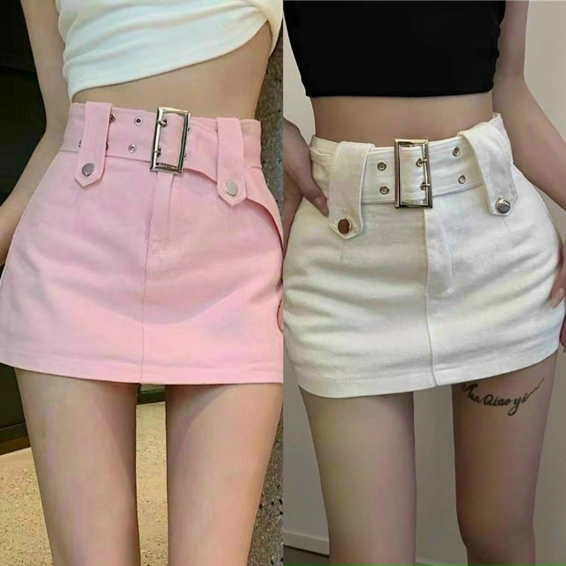 Quần giả váy kaki kèm đai Nịt to Hình thật cuối