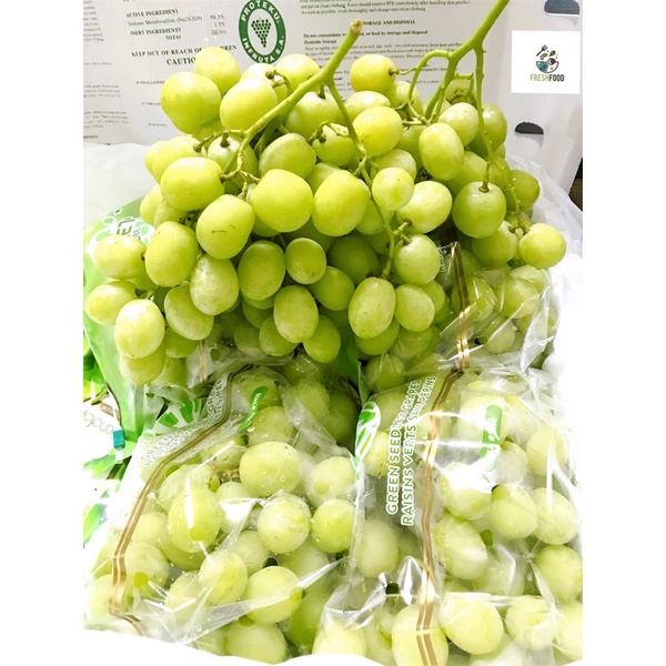 Nho xanh không hạt Autumn Crisp  1kg- Hàng Air mới