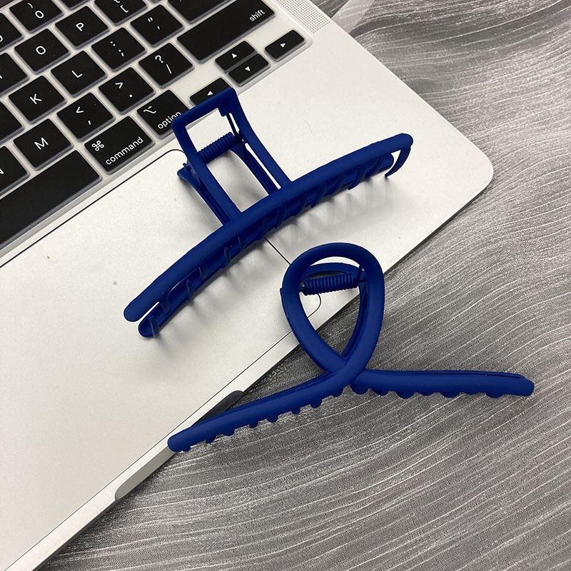Kẹp Tóc Kim Loại Màu Xanh Dương Thời Trang