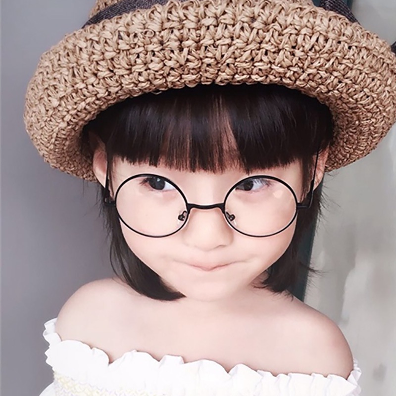 Mắt kính gọng kim loại chống ánh sáng xanh phong cách Hàn Quốc cho bé