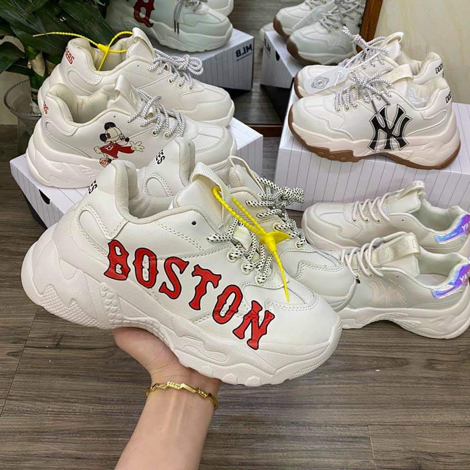 [Xả Kho] giày sneaker 𝐌𝐋𝐁 NY Vàng nam nữ full box, Giày Thể Thao Tăng Chiều Cao 𝐌𝐋𝐁 NY Vàng Hot Nhất 2021